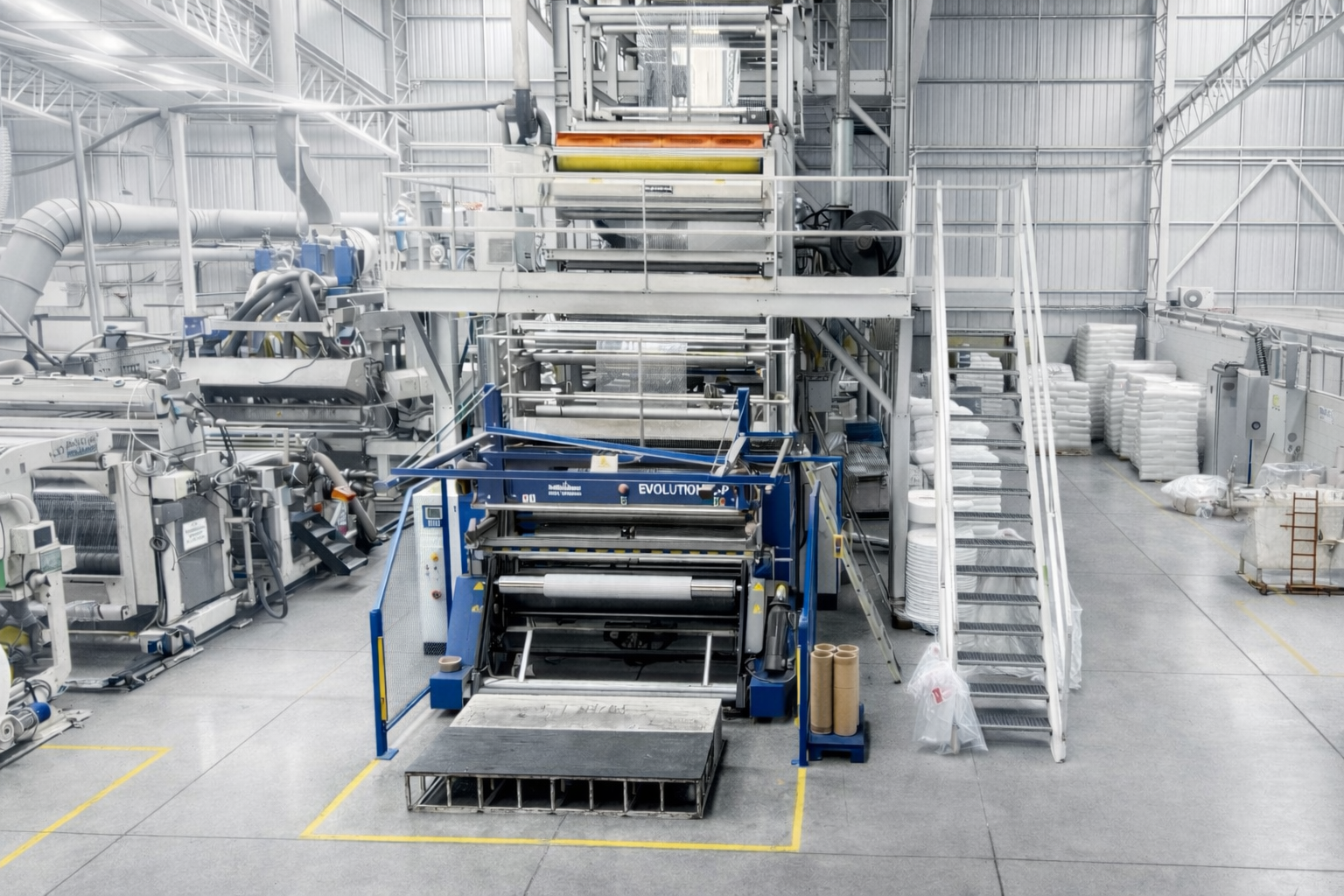 Extrusora en planta Italplast